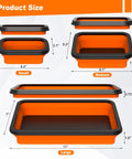Heavy Duty Foldable Magnetic Parts Organizer With Three Silicone Trays For Bolts Nuts Washers And Small Tools shown in various sizes