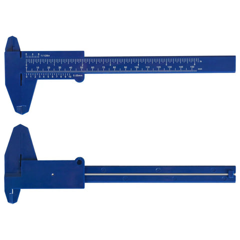 Plastic Vernier Caliper Two Pack 150 mm Mini Plastic Calipers For Students Portable To 6 Inch Measuring Tool Sliding Gauge