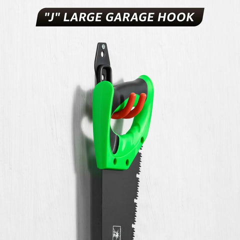 30 Pack Heavy Duty Wall Mount Garage Hooks For Bikes, Ladders, Tools, And Garden Equipment, Anti Slip Steel Utility Hangers