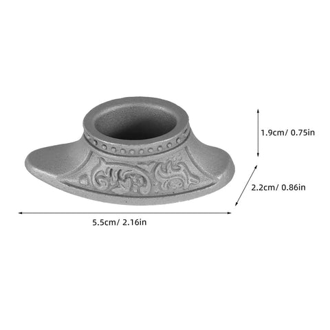 Silver Finger Guard Bolster with measurements for Finger Guard Bolster Set For Knife Making 2 Pieces Stainless Steel Guards And Pommel Bolsters
