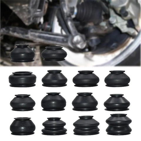 All In One Tie Rod End Boot Kit For Car Suspension And Steering Ball Joint Dust Boots And Rubber Covers Track Boots 14 Size Options 14Pcs Fits Most Vehicles And Easy To Install, black rubber boots