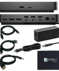 Kickass Thunderbolt 5 Docking Station SD25TB5 with cables and power supply, designed for multi-display setups.