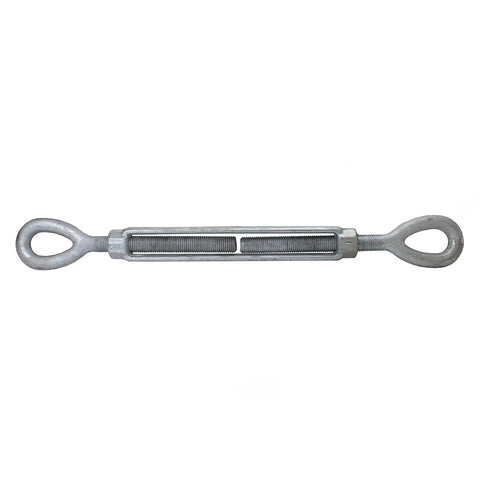 Rugged Job Site Workhorse Heavy Duty 1/2 By 9 Inch Eye To Eye Turnbuckle, galvanized steel for rigging.
