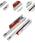 Heavy Duty Undermount Drawer Slides 2 Pack With Push To Close Bottom Mount Rails For Furniture Drawers, 25 cm metal slides