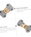 Top Quality Garden Hose Repair Kit featuring 3 Sets Of Durable Aluminum Alloy Connectors That Fight Rust And Stop Leaks For Sturdy Outdoor Water Setup. These Flexible Brass Fittings Make Easy Work Of Fixing Leaky Hoses Fast So You Can Get Back To. brass and aluminum hose repair connector shown in two views