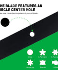 Timecutter 50 Inch Mower Blades Replacement For Toro Timecutter Zero Turn Mowers 50 Deck High Lift Durable Edge with circle center hole