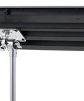 Heavy Duty Cast Aluminum Electronic Drum Module Mount with Four Hole Universal Fit Screws Included and Seven Eighths Inch Post under drum module