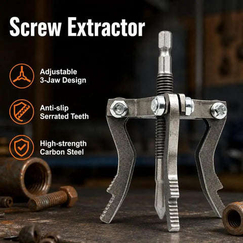 Heavy Hitter Broken Pipe Extractor Tool With Deep Bite Serrations to yank torn threads from PVC metal and PPR tubing.
