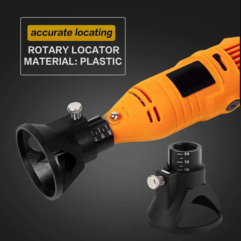 Pro Rotary Drill Locator Positioner for Electric Grinder with plastic rotary locator and adjustable depth features.