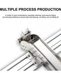Built Tough Heavy Duty Sliding Door Hinge For Cabinets And Wardrobes, Durable Furniture Hardware With Smooth Sliding Movement, High Load Bearing, Stable Connection, Easy mounting, Ideal For Frequent Use. stainless steel sliding hinge close-up with mounting screws