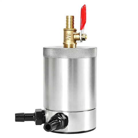 300Ml Double Port Oil Catch Can Kit With Innovative Baffle Plate Design For Superior Engine Oil Gas Separation, aluminum, dual outlet.