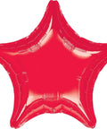 Racing Theme Balloon Bouquet Pack Of 5 Foil Balloons In Bright Multi Color, Uninflated Retail Set, red star-shaped foil balloon