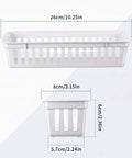Eighteen Pack Slick Slim Plastic Baskets For Narrow Drawer Setup This Hella Practical Stackable Storage Bin Set Is A Total Game Changer for sizes 10.25in and 3.15in.