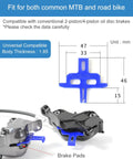 All In One Pro Grade Hydraulic Disc Brake Pad Spacer Set With Three Styles Bleed Blocks And Pad Spreader Tool for MTB Road Hybrid Bikes