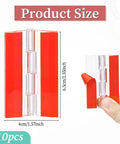 10 Pack Self Adhesive Clear Acrylic Hinges 65x40mm For DIY Crafts Aquarium Lids Cabinets Glass Furniture Displays