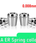 High Precision ER Collet Chuck For CNC Spindle Engraving With 0.005mm Accuracy And Slip Resistant Clamping, silver spring collets.