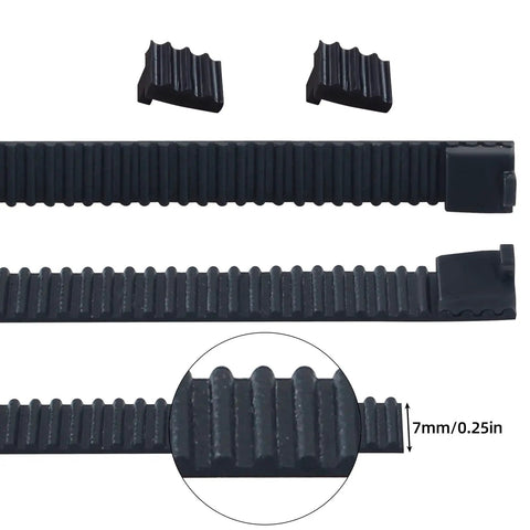 Two Belt Timing Replacement Kit For BambuLab P2S X And Y Axis Non Slip 2GT Rubber Drive Belts 7mm Wide 1444mm Long Spare 3D Printer Accessories To Get Your Printer Back In Action And Smooth Running. black 2GT rubber belts, 7mm wide, open-ended