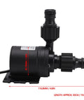 19W Submersible Water Pump With 5M Head Brushless Motor Ultra Quiet Performance For Fountains Aquariums Solar Systems US Plug