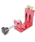 15 Degree Angled Hole Locator Jig For Woodworking, Pro Grade Drill Guide For Inclined Holes, Adjustable Dowel Drilling Positioner