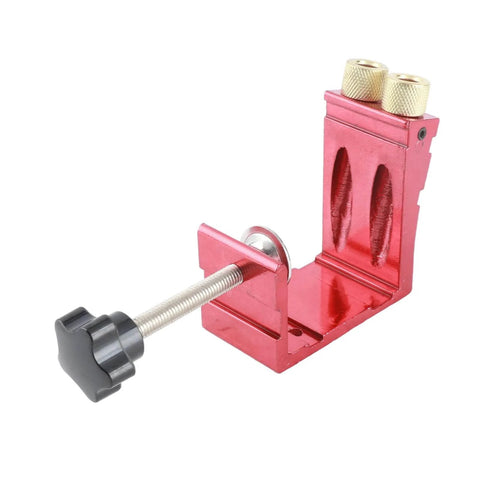15 Degree Angled Hole Locator Jig For Woodworking, Pro Grade Drill Guide For Inclined Holes, Adjustable Dowel Drilling Positioner