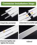 Connector installation steps for Top Shelf Ceiling Mount Acoustic Panel Zero Hassle Install for Bedroom and Living Room.
