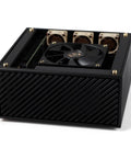 Front view of Mini CNC Aluminum ITX PC Case For Low Profile GPUs Quiet High Airflow Durable Aluminum Alloy Frame Compact Workstation Chassis
