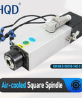 Battle Tested Air Cooled Square Spindle Motor For Cnc Routers 2.2Kw showing motor design with cables and connectors.