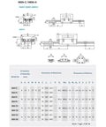 Technical schematics for Dope Linear Rail Slide Kit From 100Mm To 500Mm With One Carriage 450Mm Rail Length Pro Grade Precision.