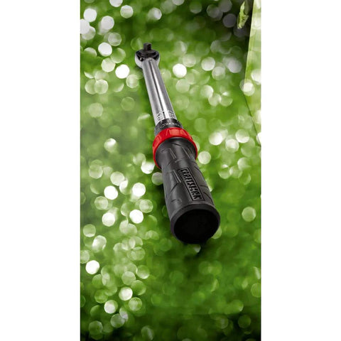 Three-Eighths Inch Drive Microtork Torque Wrench on green background, 25 to 250 inch-pounds range, black finish with easy read scales