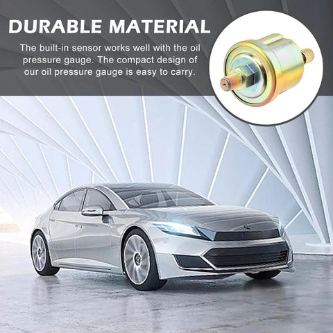 Durable universal oil pressure gauge kit with car and sensor