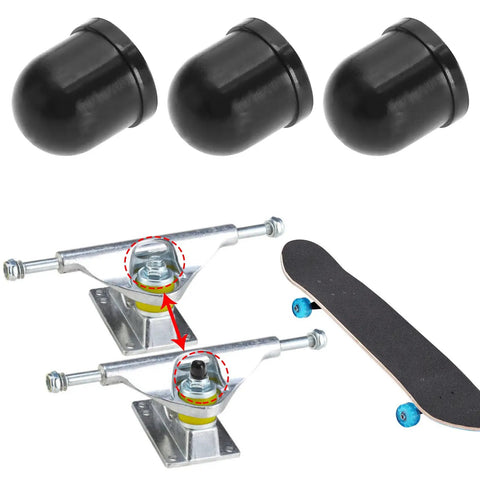 10 Piece Skateboard Truck Pivot Cup Repair Kit For Three And A Quarter Inch Long Plate Trucks Black Pro Grade PU Liner