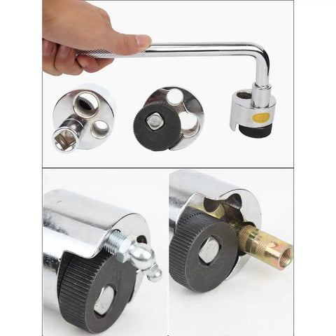 1/2 Inch Drive Easy Out Stud And Bolt Extractor Kit For Cars And Trucks Removes Broken Studs, Rounded Nuts, And Stubborn Bolts