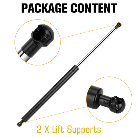 Package content of Honda CRV Rear Hatch Lift Support Shocks Struts Set 2007 2008 2009 2010 2011 Two Pack Tailgate Gas Struts Replacement