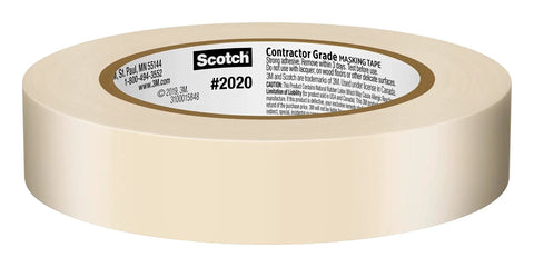 Contractor Grade Masking Tape 0.94 In By 60.1 Yards Per Roll 9 Rolls Pack 540 Yards Total Clean Removal Interior 3 Days
