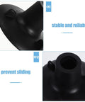 12 Pack Rubber Feet Pads For Shower Chairs And Commode Benches Non Slip Floor Protectors 24mm Inner Cavity Close-up