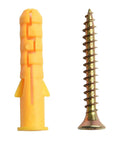Beefy M8 Drywall Anchors Kit With Wall Expansion Screws M8x40 For Hollow Walls Zinc Plated Rust Resistant Set, plastic anchor and screw