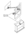 Heavy Duty Center Roller Assembly For Hella Smooth Drawer Glide Two Pack Nylon Wheel C Style Track Replacement With Zero Hassle Mounting Hardware Solid Steel Build installation diagram.