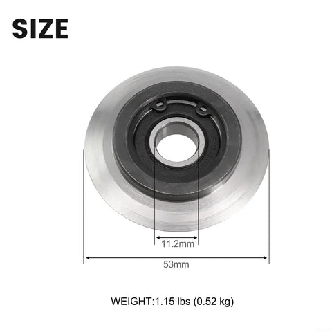 Built Tough Bearing Steel Replacement Blade For Wire Stripping Machine with 53mm diameter and 12mm bore.
