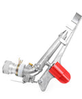 Heavy Duty Zinc Alloy Rocking Arm Sprinkler With One Point Five Inch Female Thread For Farm Watering And Industrial Cooling Featuring Smooth Rotation And Rust Resistant Copper Tips Built Tough For Real World Jobs.