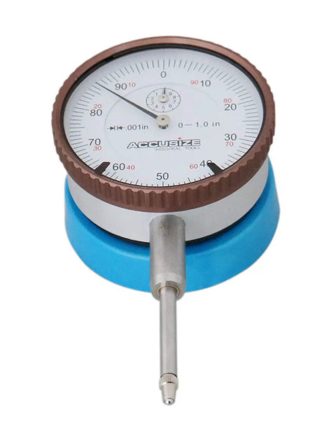 Magnetic Back Dial Indicator With 0 To 1 Inch Range And 0.001 Inch Graduation, AGD 2 Style Standard, 44 Lb Holding Power To Lock In Tight, Accurate Measurements