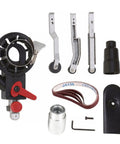 Tough As Nails Angled Grinder With 50mm Sanding Belt And M10 Interface accessories set including wheels and sanding belt.