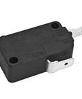 Killer Micro Switch Pack Of Four With Beefy Pin Plunger Design delivering rock solid snap action performance for power tool repair and electrical fixes No Sweat V71z29e9 Honeywell replacement, showing a single black micro switch with metal terminals.