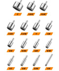 15 Piece Diamond Hole Saw Drill Bit Set For Tile Glass Ceramic Porcelain Marble Granite Stone With Diamond Coated Bits