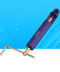 M3 Stainless Steel Wire Thread Insert Kit with purple handle wrench for restoring stripped metal threads in machinery repair.