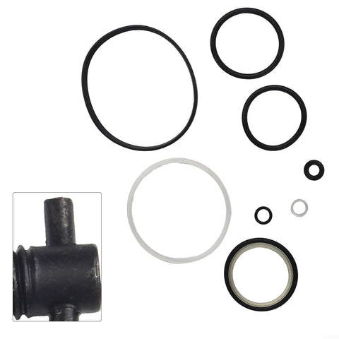 Vertical 8 Ton Hydraulic Jack Repair Kit With Oil Seal Rings For Industrial Mechanical Power Transmission Applications parts close-up.
