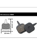 Premium Hydraulic Disc Brake Pads For Mountain And Road Bikes Featuring Gritty Resin Or Sintered Pads, 37.5x25 mm size.