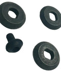 Flange Blade Bolt Kit Black Replacement Parts Metal For Tough As Nails Blade Attachment, Heavy Duty Fasteners To Secure Flanges, Model 14-46-2075, Compatible With Broad Range Of Flange And Blade Setups, black metal bolts and washers