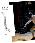 Foil Fencing Hand Wire Cord For Training And Competition Lightweight Portable Electric Conductivity Cable next to fencer in action