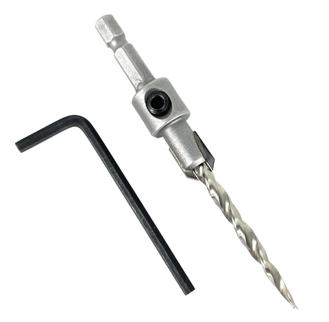 Eleven Sixty Fourth Inch Tungsten Carbide Tipped Countersink Drill Bit For Wood With Wide Flute and Allen key
