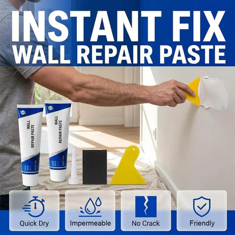 Drywall Repair Kit With Scraper And Quick Drying Mending Agent For Holes And Cracks Includes 2 Tubes Of 250g Each DIY Friendly